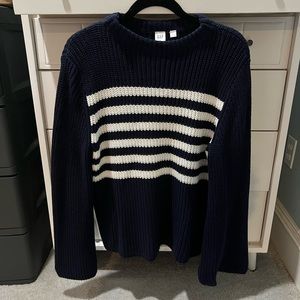 Gap Bell Sleeve Striped Sweater